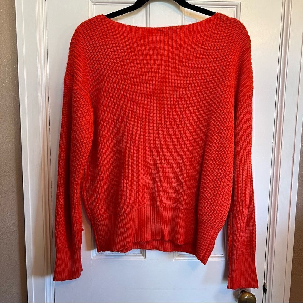 Kenneth Cole Orange knit Sweater - Picture 2 of 6